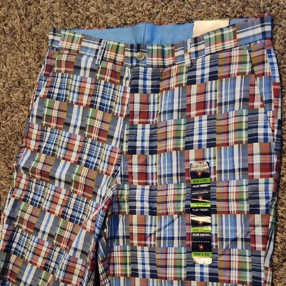 Saddlebred Multicolor Plaid Men’s Pants